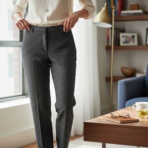 Pendleton Vintage Charcoal Virgin Wool‎ Silk Lined Trouser Pants